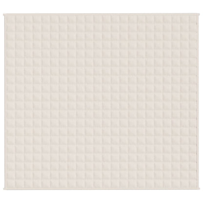 Gewichtsdecke Hellcreme 200x230 cm 13 kg Stoff