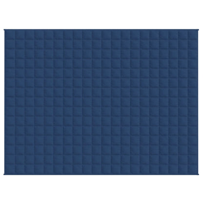 Gewichtsdecke Blau 152x203 cm 7 kg Stoff