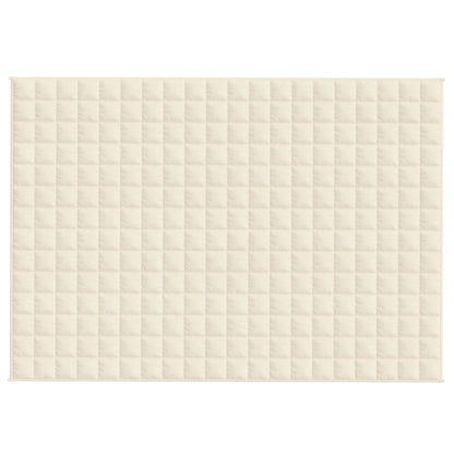 Gewichtsdecke Hellcreme 135x200 cm 6 kg Stoff