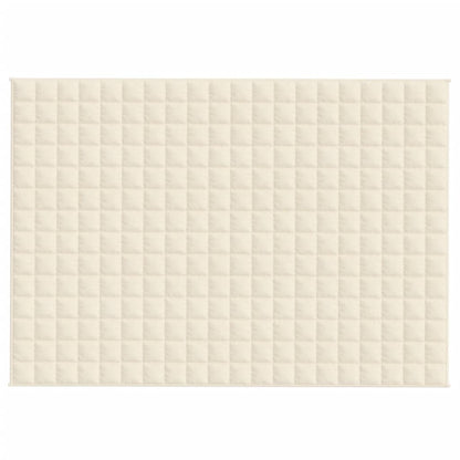 Gewichtsdecke Hellcreme 140x200 cm 10 kg Stoff