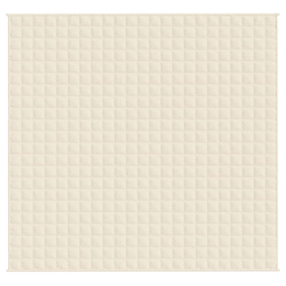 Gewichtsdecke Hellcreme 220x230 cm 11 kg Stoff