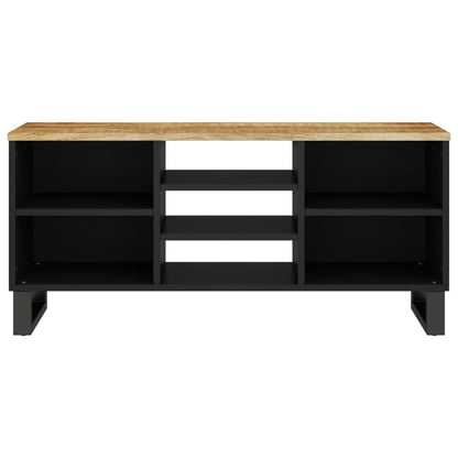 TV-Schrank 100x33x46 cm Massivholz Mango & Holzwerkstoff