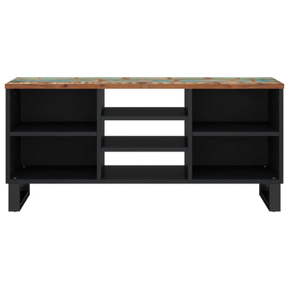 TV-Schrank 100x33x46 cm Altholz Massiv & Holzwerkstoff