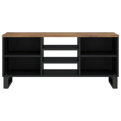 TV-Schrank 100x33x46 cm Massivholz Mango & Holzwerkstoff