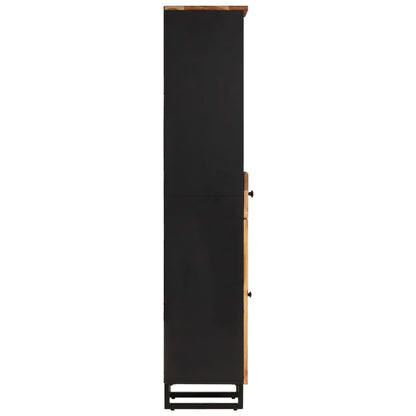 Badschrank 38x33x160 cm Massivholz Akazie