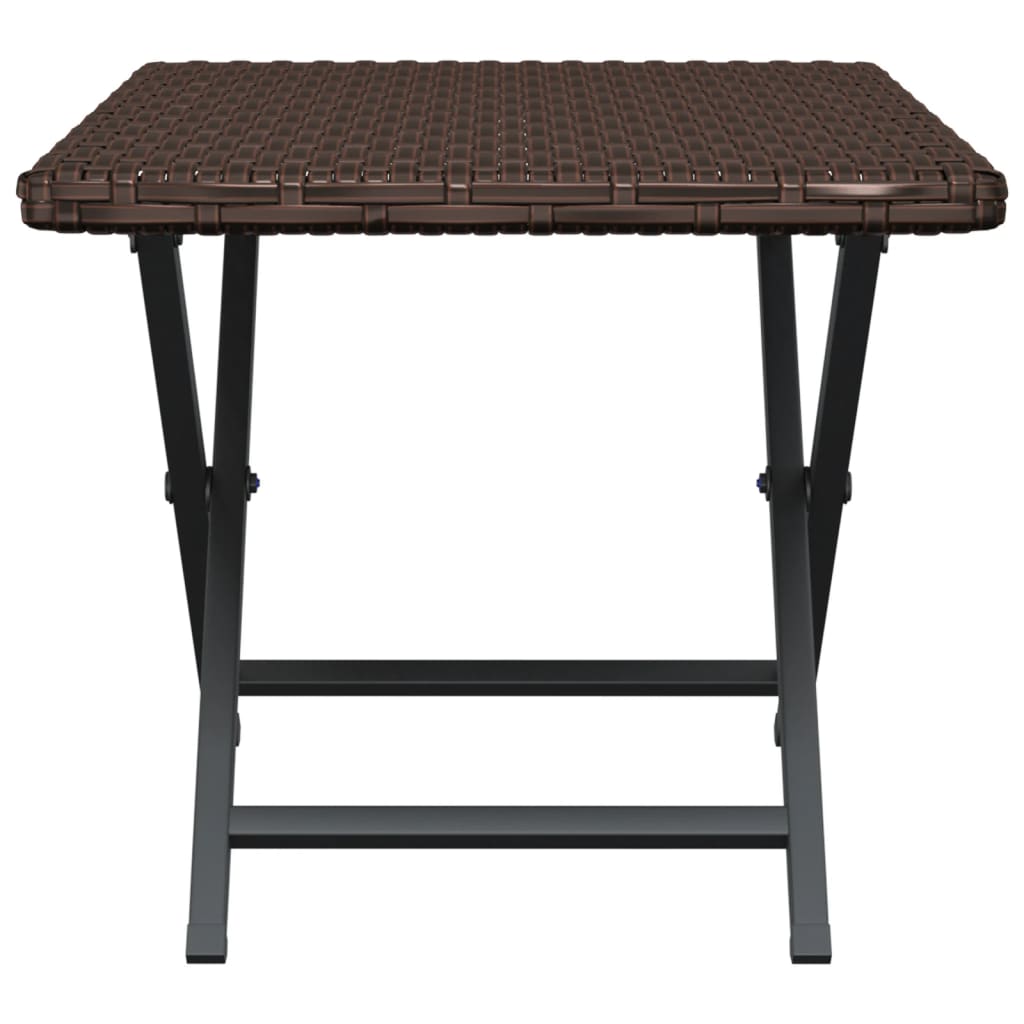 Foldebord Brun 45x35x32 cm Poly Rattan