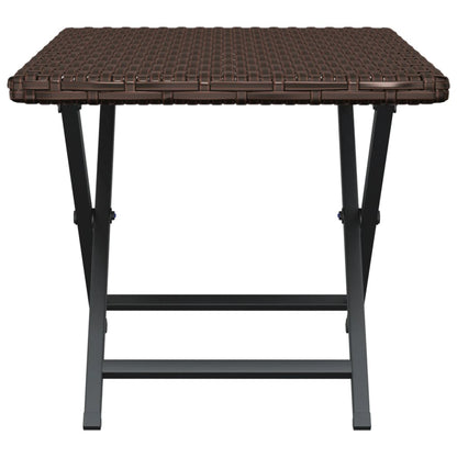 Foldebord Brun 45x35x32 cm Poly Rattan