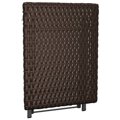 Foldebord Brun 45x35x32 cm Poly Rattan