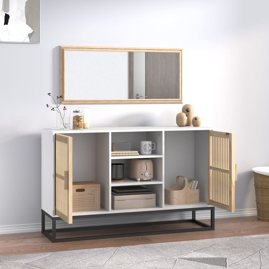 Skænk Hvid 105x30x65 cm Træ Materiale