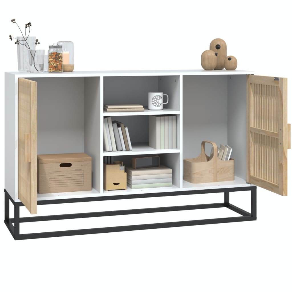 Skænk Hvid 105x30x65 cm Træ Materiale