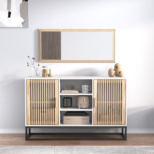 Skænk Hvid 105x30x65 cm Træ Materiale
