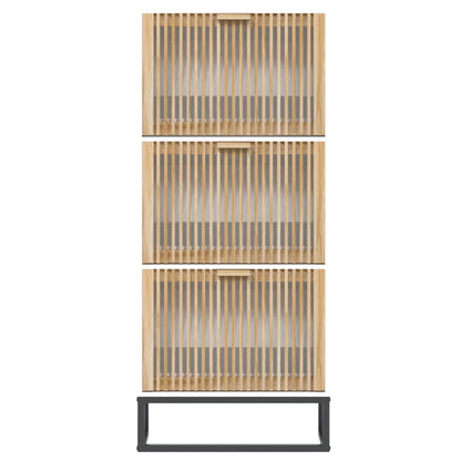Skoskab Hvid 52x25x120 cm Træ Materiale