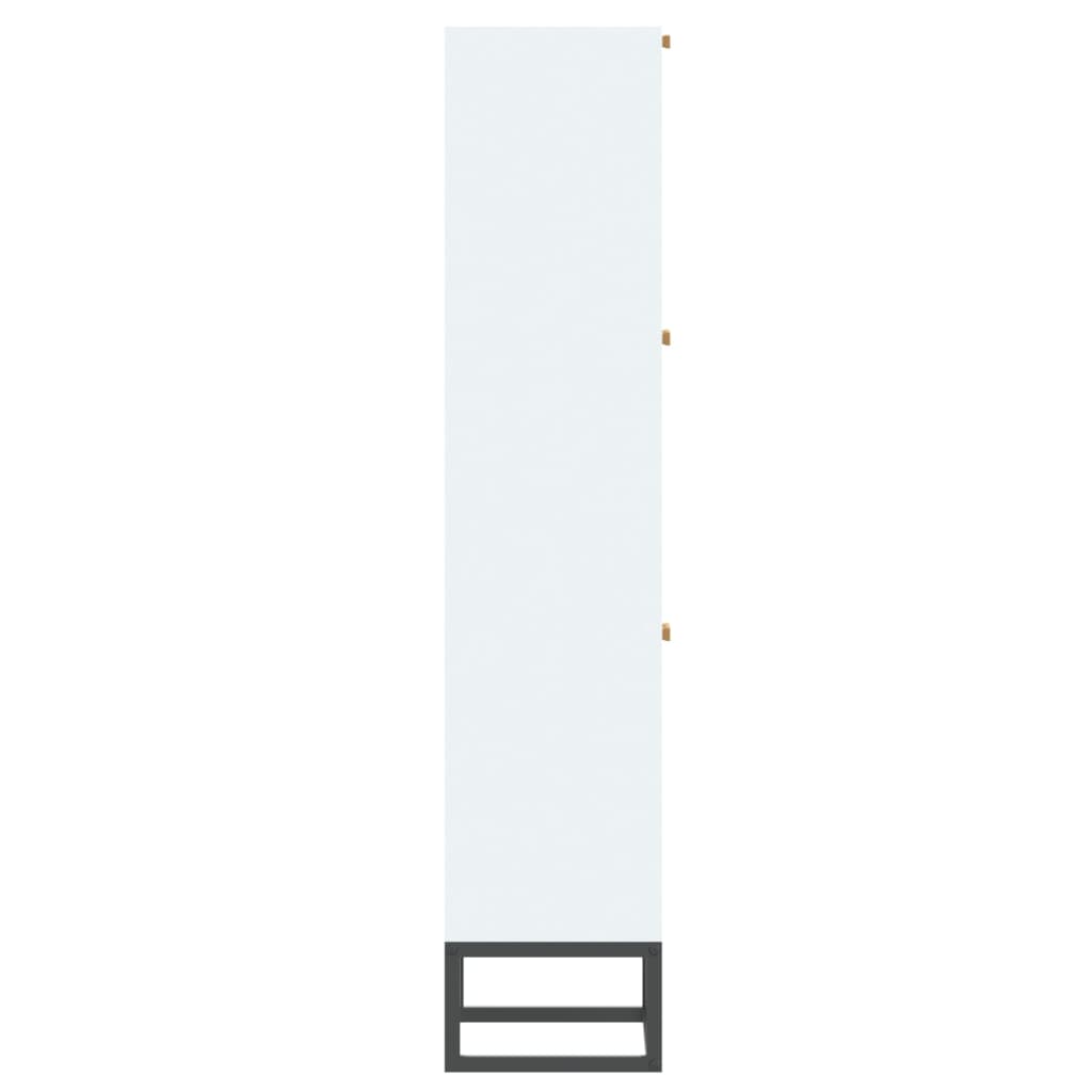 Skoskab Hvid 52x25x120 cm Træ Materiale