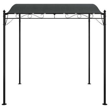 Markise Anthrazit 2x2,3 m 180 g/m² Stoff und Stahl