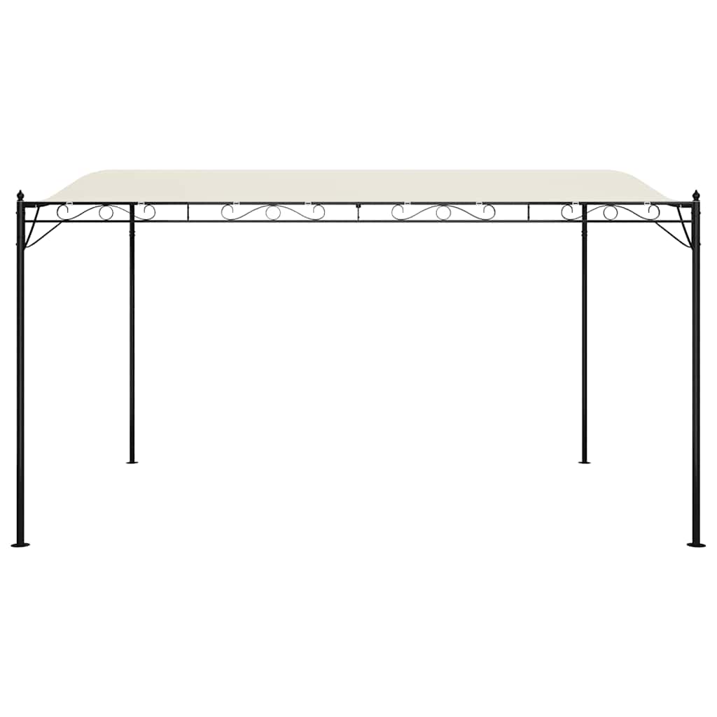 Markise Creme 4x3 m 180 g/m² Stoff und Stahl