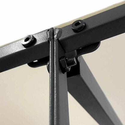 Markise Creme 4x3 m 180 g/m² Stoff und Stahl