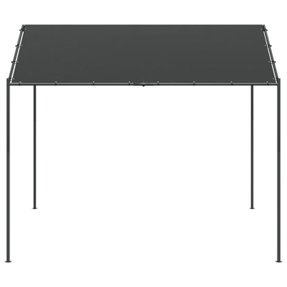 Gartenpavillon Anthrazit 3x3 m Stahl und Stoff