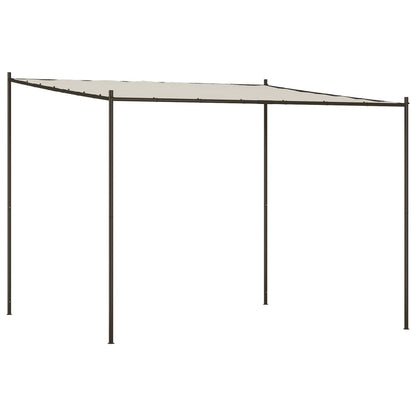 Pavillon Weiß 3x3 m 180 g/m² Stoff und Stahl