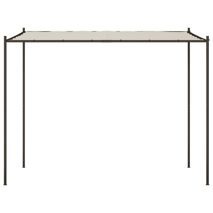 Pavillon Weiß 3x3 m 180 g/m² Stoff und Stahl