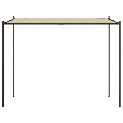 Pavillon Beige 3x3 m 180 g/m² Stoff und Stahl