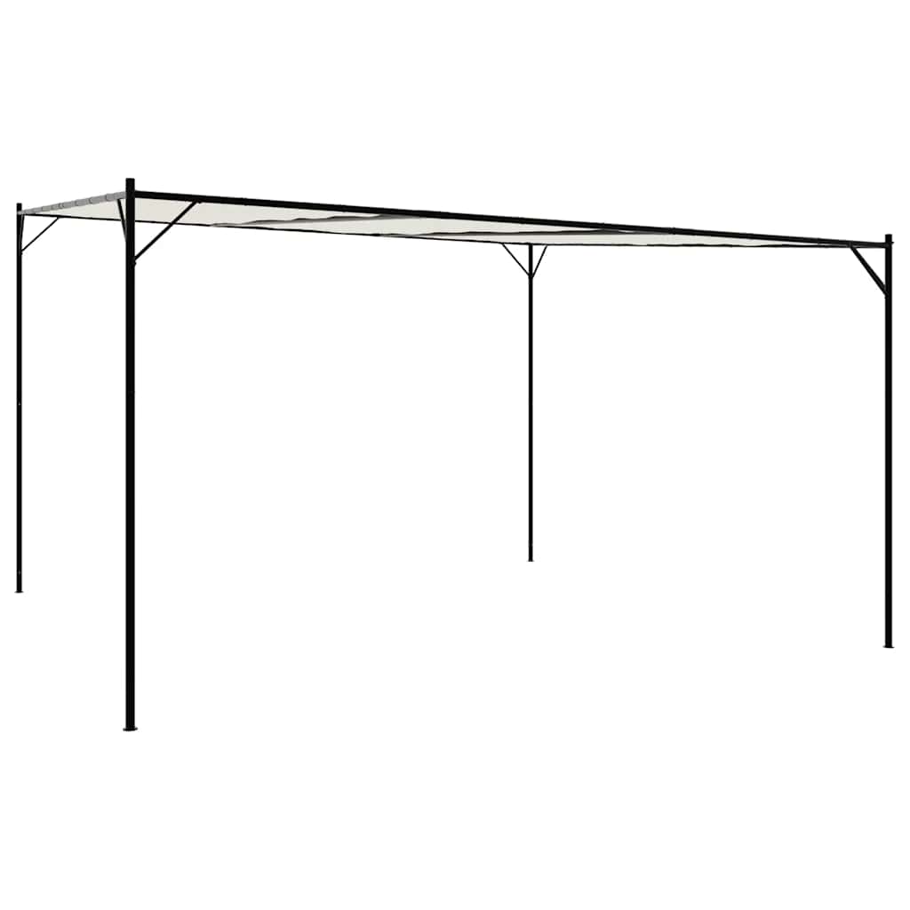 Pavillon Weiß 4x4 m 180 g/m² Stoff und Stahl