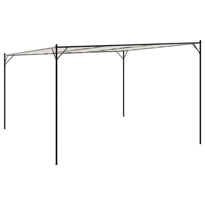 Pavillon Weiß 4x4 m 180 g/m² Stoff und Stahl