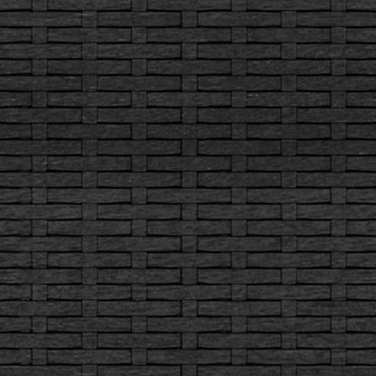 Garten-Lounge-Set Schwarz Poly Rattan