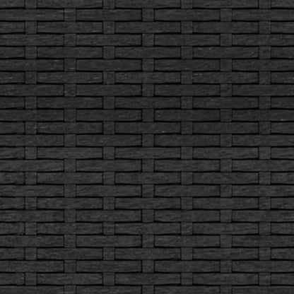 Garten-Mittelsofas mit Kissen 2 Stk. Schwarz Poly Rattan