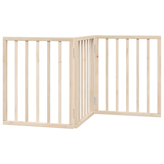 Hundegitter Faltbar 3 Paneele 150 cm Pappelholz