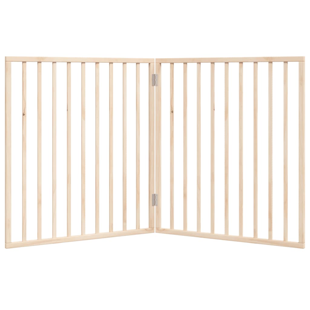 Hundegitter Faltbar 2 Paneele 160 cm Pappelholz