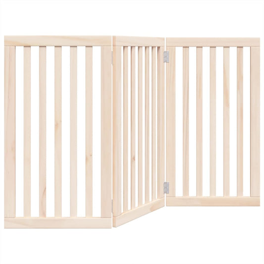 Hundegitter Faltbar 3 Paneele 150 cm Pappelholz