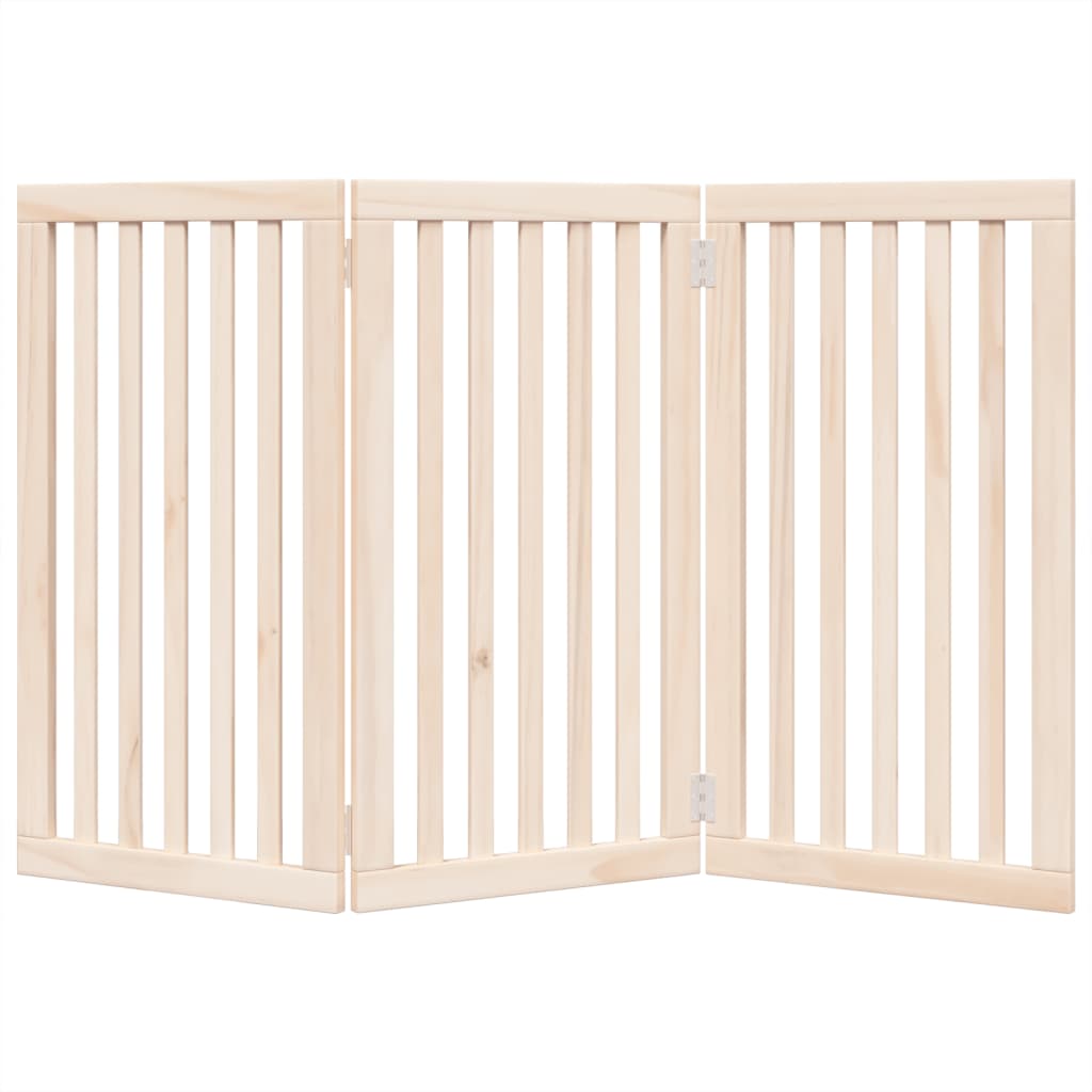 Hundegitter Faltbar 3 Paneele 150 cm Pappelholz