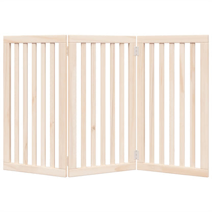 Hundegitter Faltbar 3 Paneele 150 cm Pappelholz