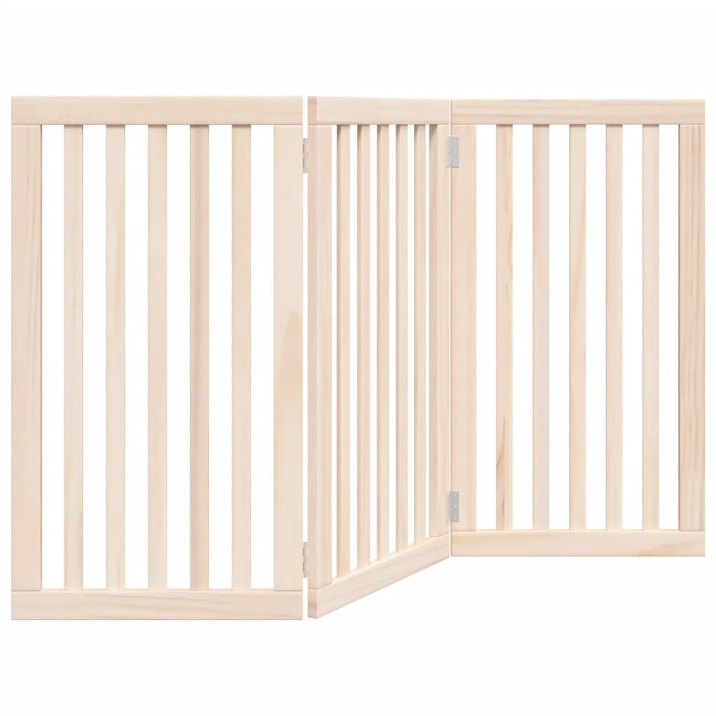 Hundegitter Faltbar 3 Paneele 150 cm Pappelholz