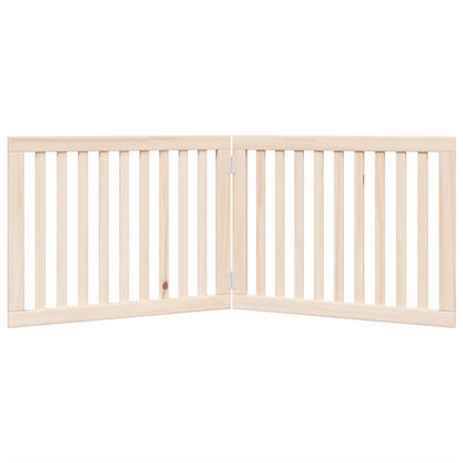 Hundegitter Faltbar 2 Paneele 160 cm Pappelholz