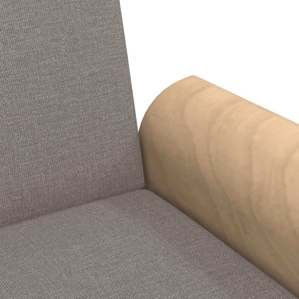 Sovesofa med armlæn i taupe stof