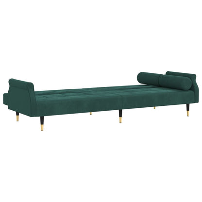 Sovesofa med puder Dark Green Velvet