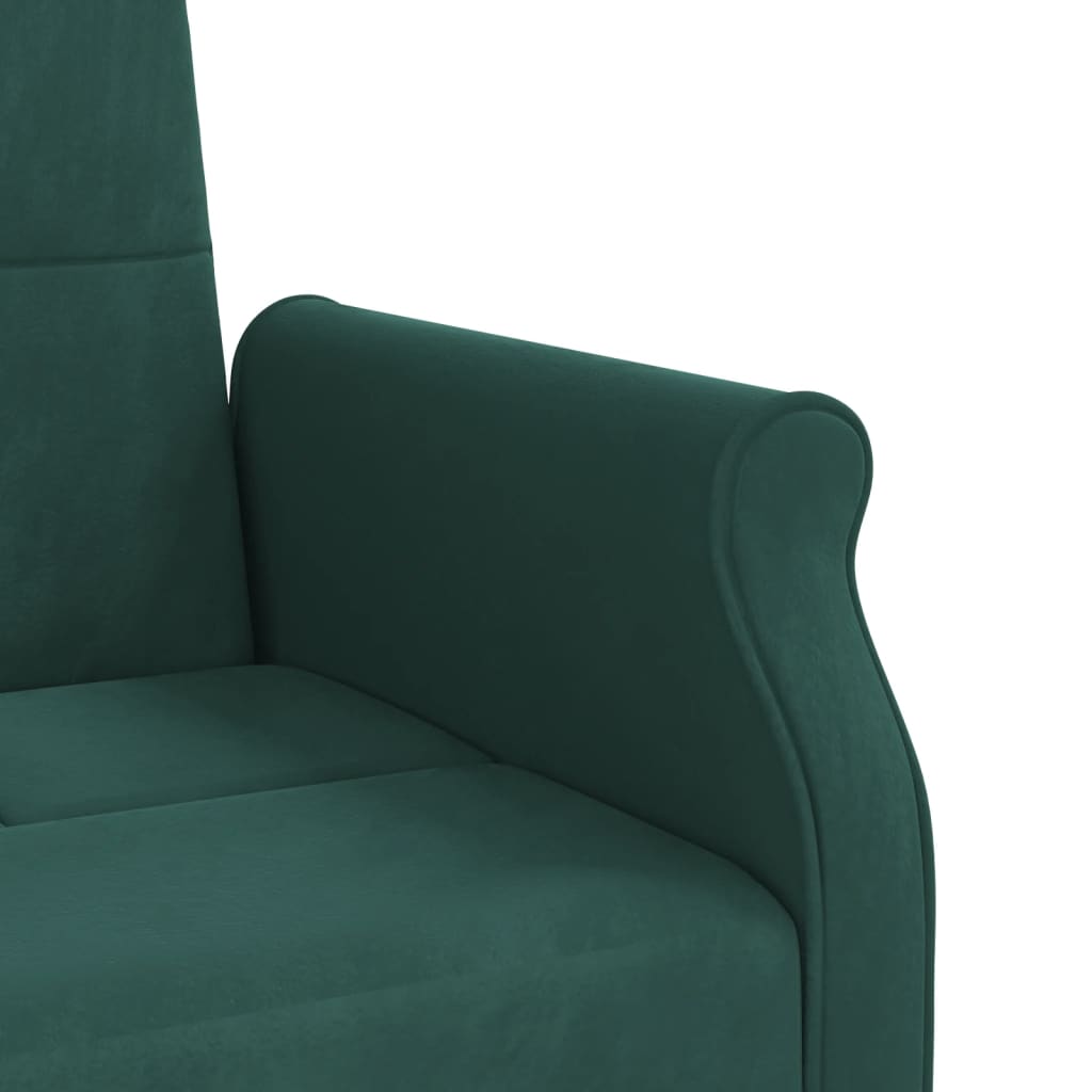 Sovesofa med puder Dark Green Velvet