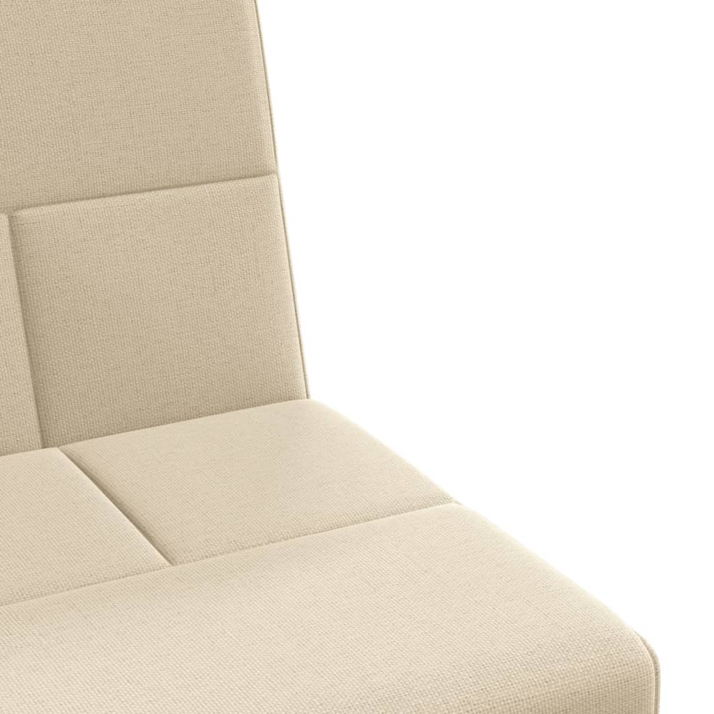 Sovesofa med kopholdere cremestof