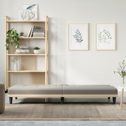 Sovesofa med kopholdere i taupe stof