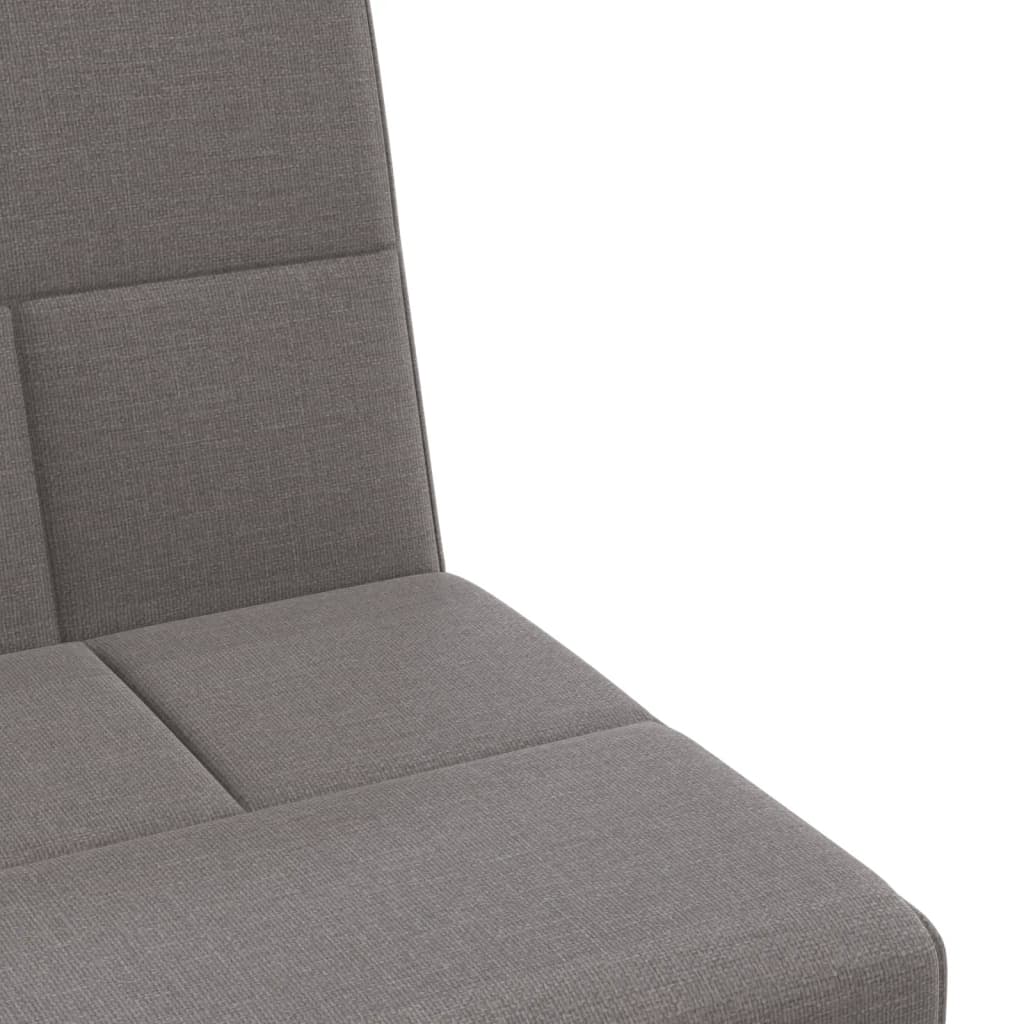 Sovesofa med kopholdere i taupe stof
