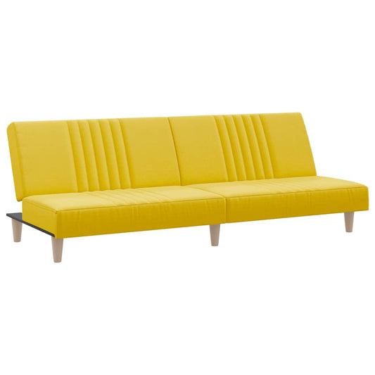 Schlafsofa Hellgelb Stoff
