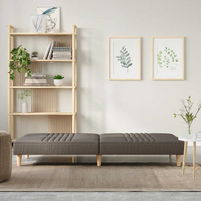 Schlafsofa Taupe Stoff