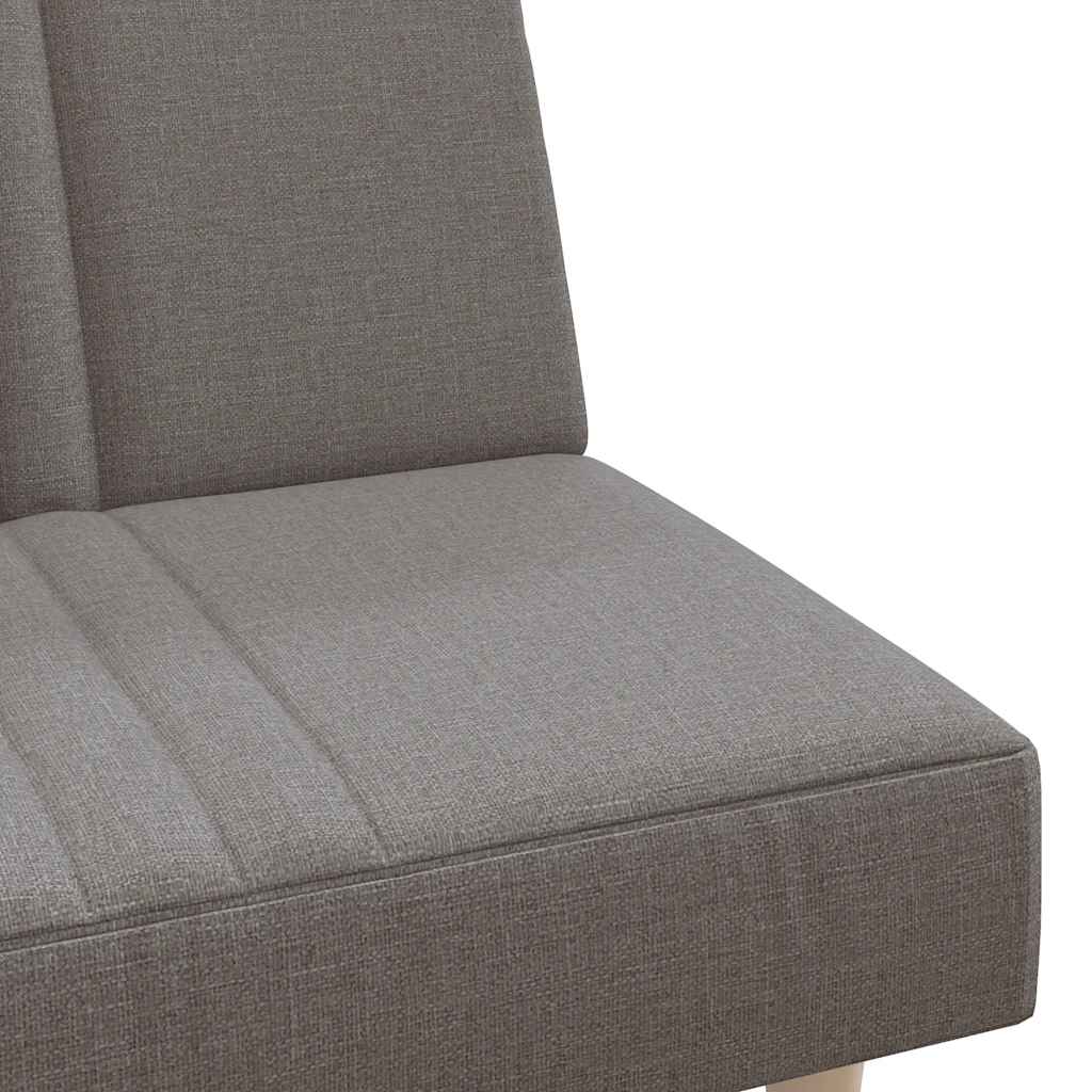 Schlafsofa Taupe Stoff