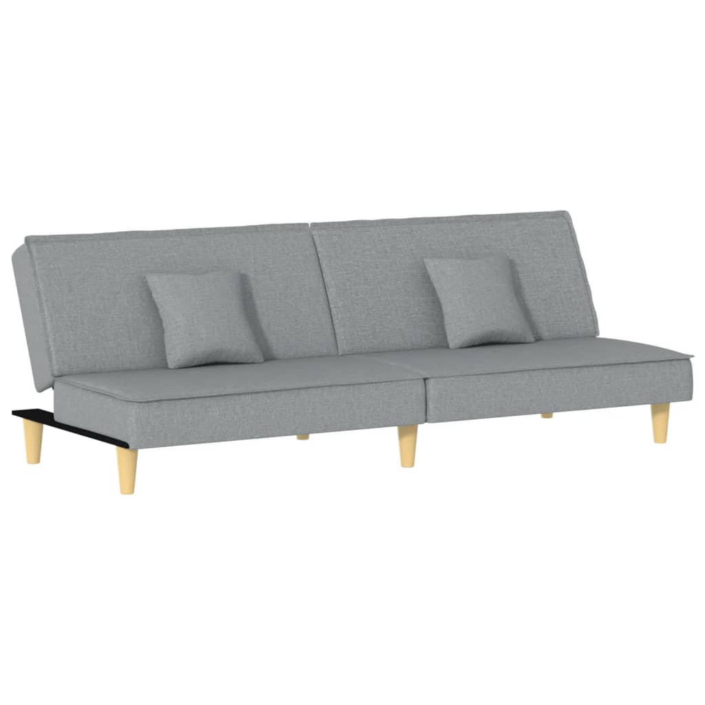 sovesofa lysegråt stof