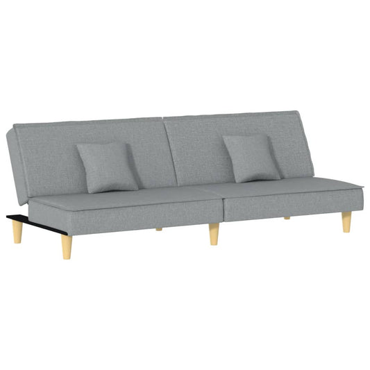 sovesofa lysegråt stof