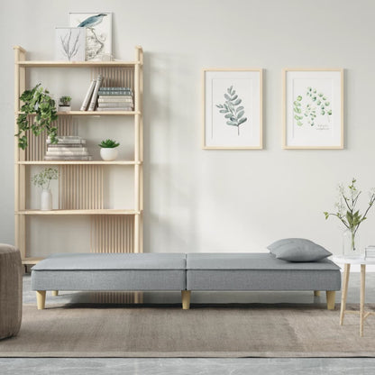 sovesofa lysegråt stof
