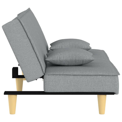 sovesofa lysegråt stof