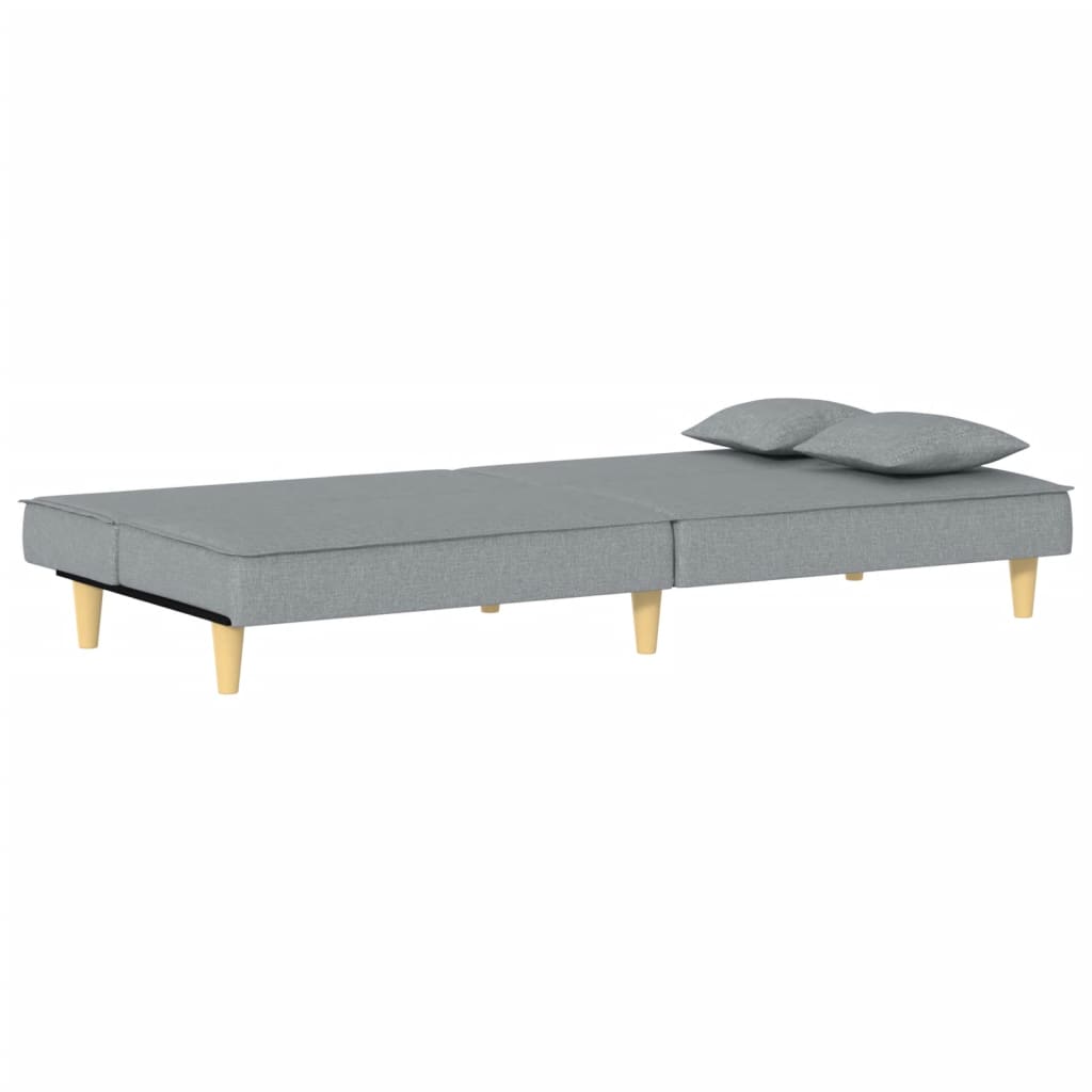 sovesofa lysegråt stof