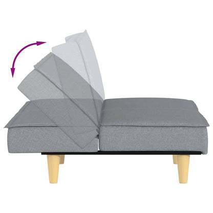 sovesofa lysegråt stof